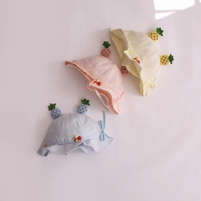 Wholesale Cotton Children's Bow Summer Sun Shading Straw Hats