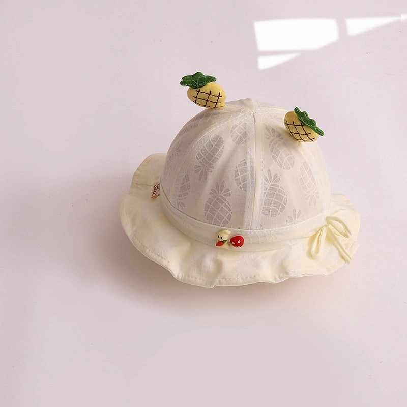 Wholesale Cotton Children's Bow Summer Sun Shading Straw Hats