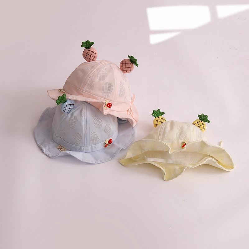Wholesale Cotton Children's Bow Summer Sun Shading Straw Hats