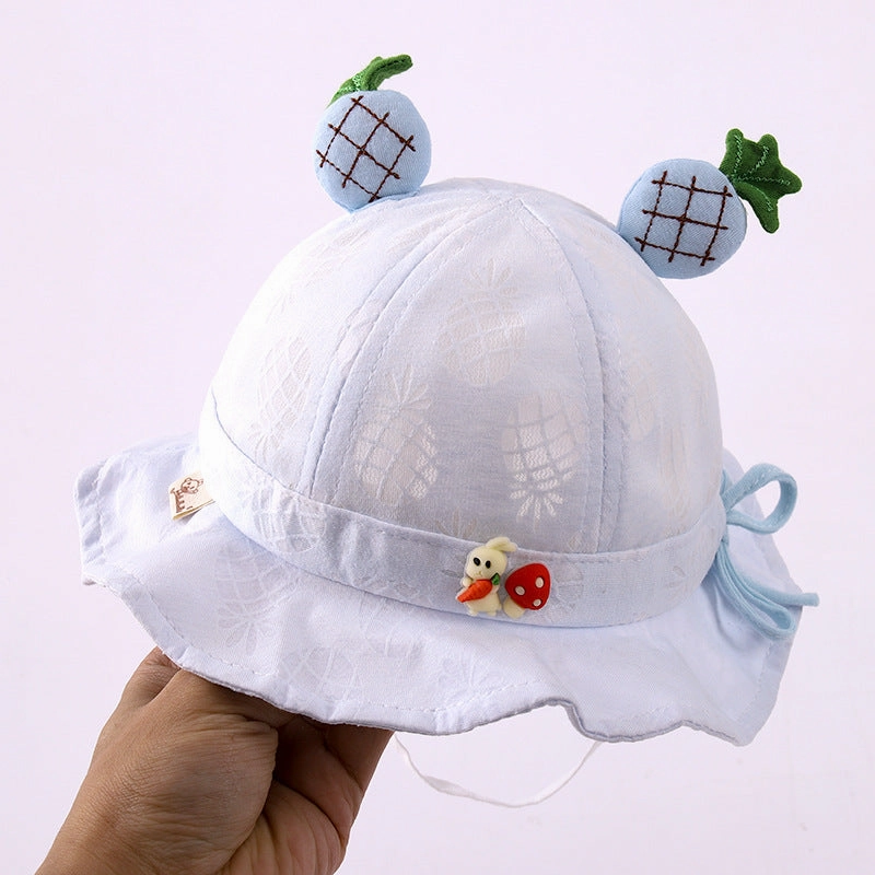 Wholesale Cotton Children's Bow Summer Sun Shading Straw Hats