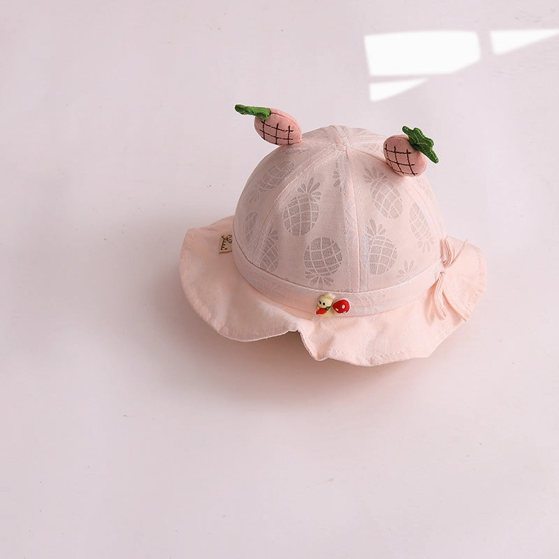 Wholesale Cotton Children's Bow Summer Sun Shading Straw Hats
