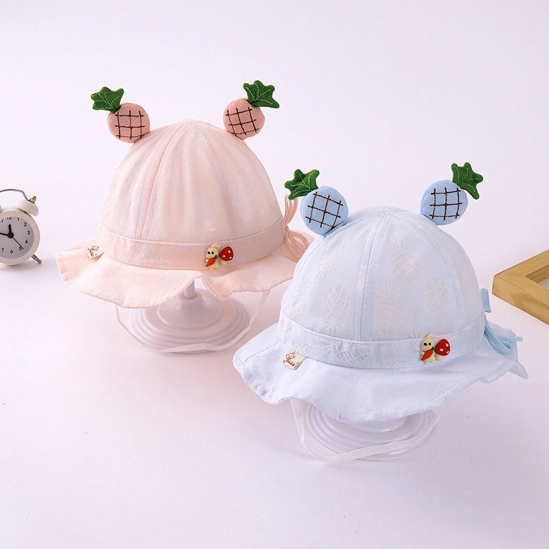 Wholesale Cotton Children's Bow Summer Sun Shading Straw Hats