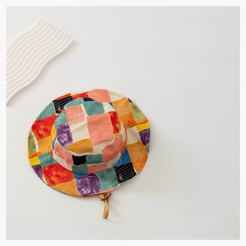 Wholesale Cotton Children's Contrast Duck Tongue Hat Fisherman Hat