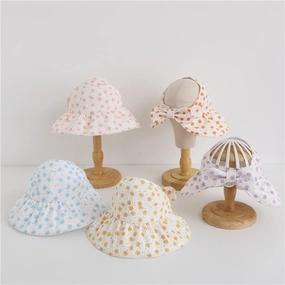 Wholesale Cotton Children's Large Brim Empty Top Hat