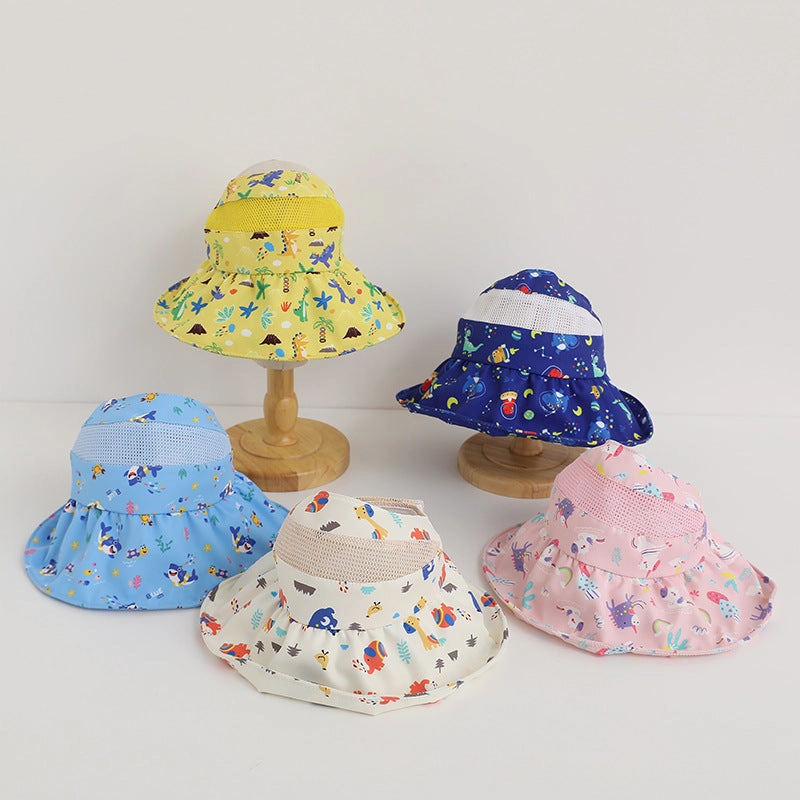 Wholesale Cotton Children's Large Brim Empty Top Hat