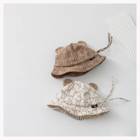 Wholesale Cotton Children's Sunscreen Adjustable Fisherman Hat