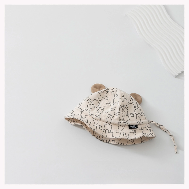 Wholesale Cotton Children's Sunscreen Adjustable Fisherman Hat