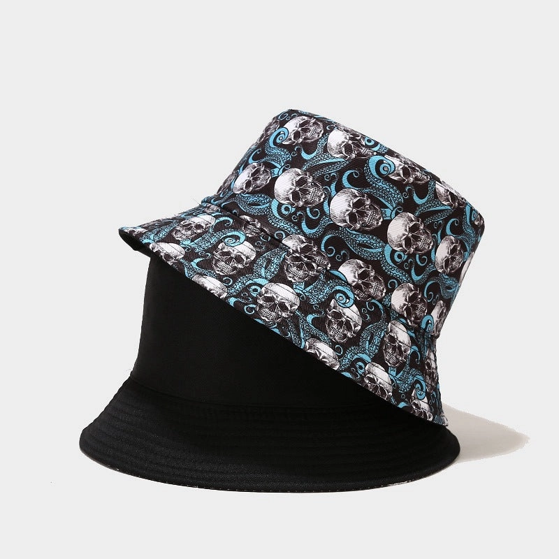 Wholesale Cotton Colorful Calavera Skull Bucket Hat
