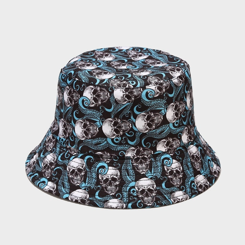 Wholesale Cotton Colorful Calavera Skull Bucket Hat