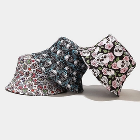 Wholesale Cotton Colorful Calavera Skull Bucket Hat