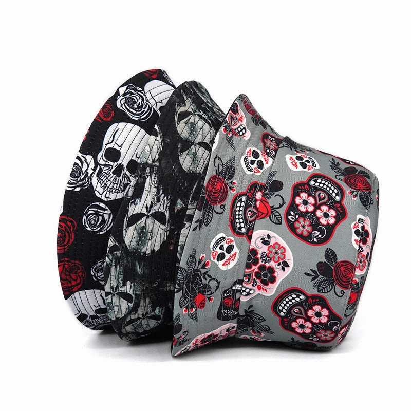Wholesale Cotton Colorful Calavera Skull Embroidered Baseball Cap