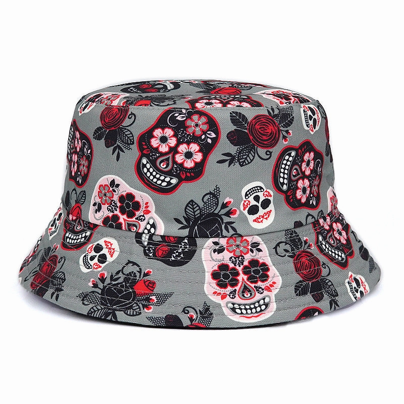 Wholesale Cotton Colorful Calavera Skull Embroidered Baseball Cap