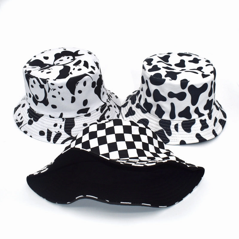 Wholesale Cotton Cow Pattern Fisherman Hat
