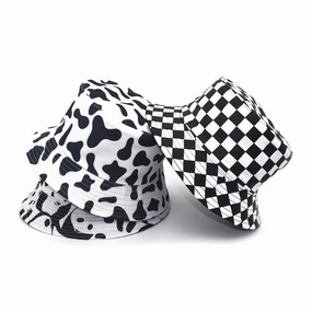 Wholesale Cotton Cow Pattern Fisherman Hat
