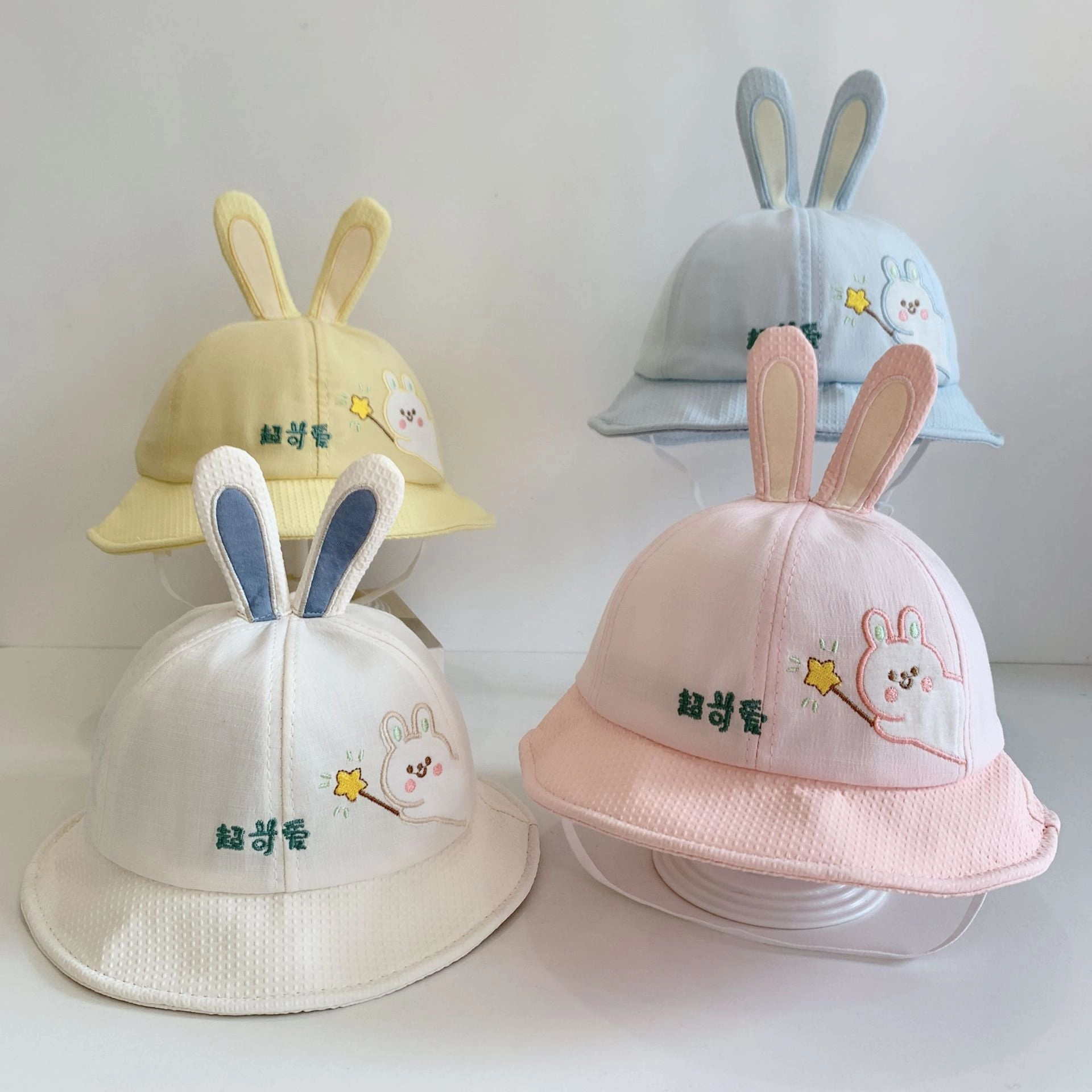 Wholesale Cotton Cute Drawstring Adjustable Children's Fisherman Hat