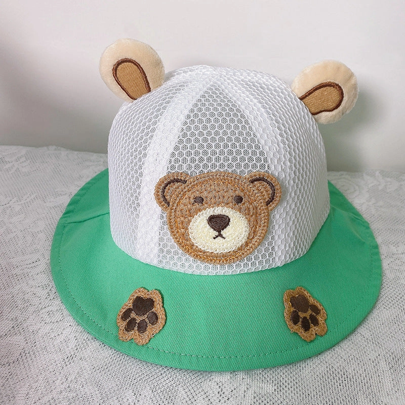 Wholesale Cotton Cute Frog Kids Bucket Hat