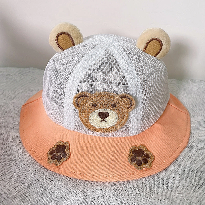 Wholesale Cotton Cute Frog Kids Bucket Hat