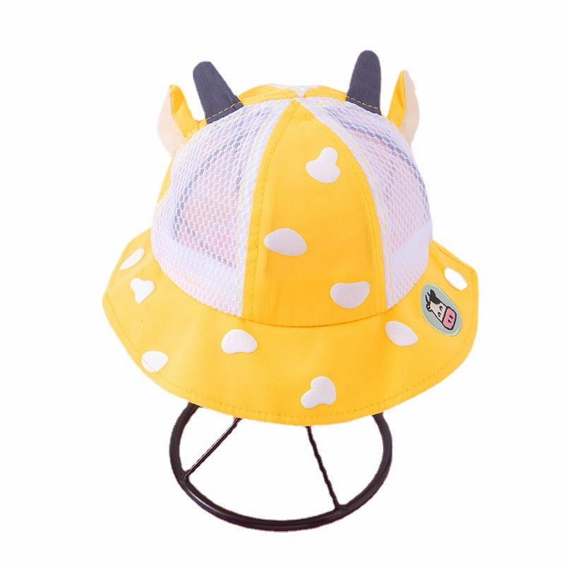 Wholesale Cotton Cute Little Cow Kids Fisherman Hat