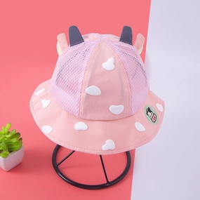 Wholesale Cotton Cute Little Cow Kids Fisherman Hat