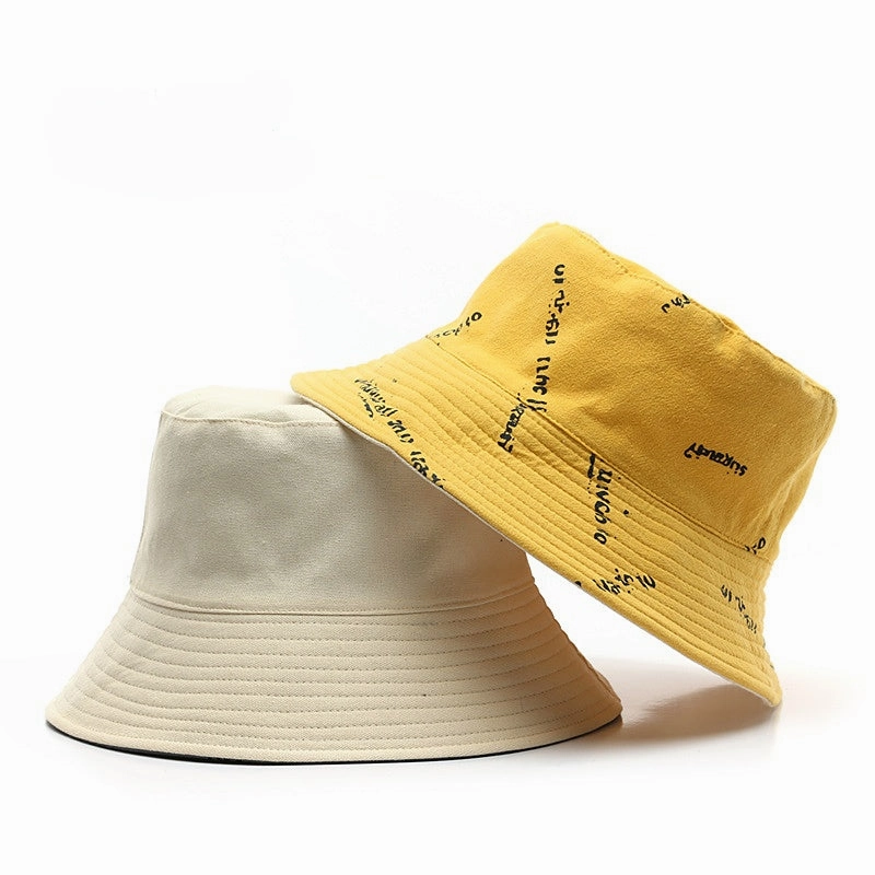 Wholesale Cotton Double Sided Garbled Print Bucket Hat