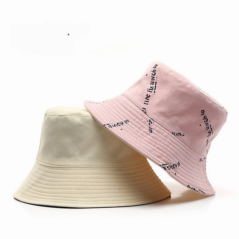 Wholesale Cotton Double Sided Garbled Print Bucket Hat