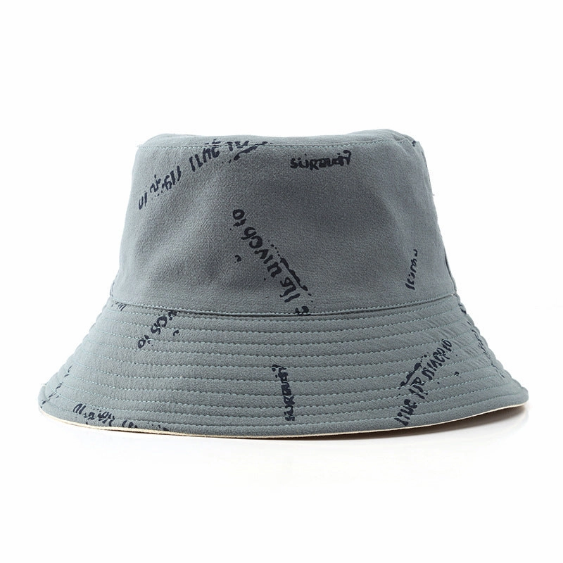 Wholesale Cotton Double Sided Garbled Print Bucket Hat