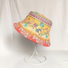 Wholesale Cotton Dunhuang Color Matching Chinese Style Bucket Hat