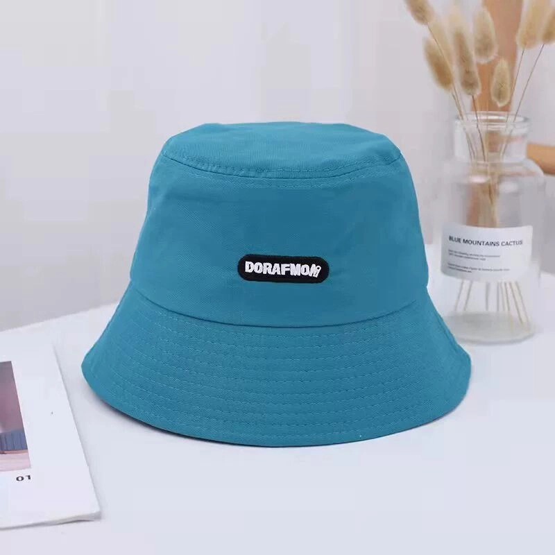 Wholesale Cotton Embroidered Letters Bucket Hat