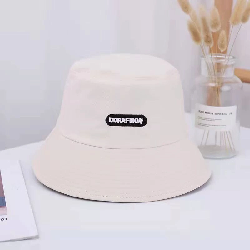 Wholesale Cotton Embroidered Letters Bucket Hat