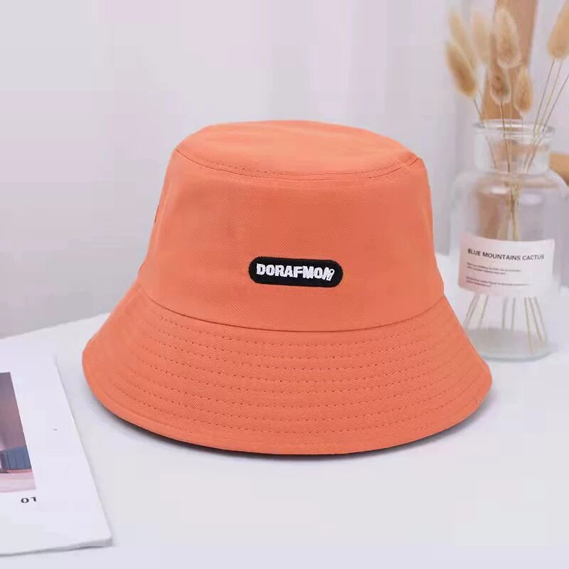 Wholesale Cotton Embroidered Letters Bucket Hat