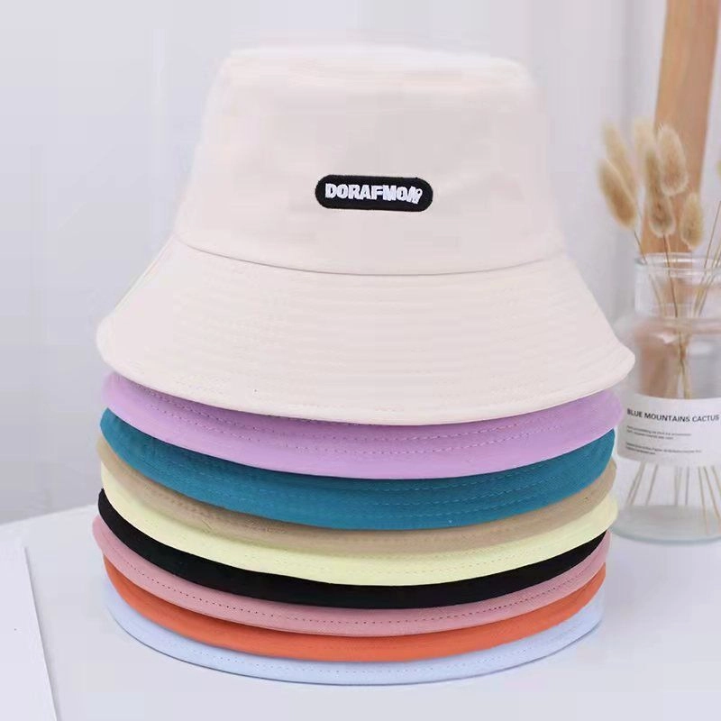 Wholesale Cotton Embroidered Letters Bucket Hat