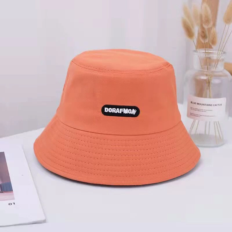Wholesale Cotton Embroidered Letters Bucket Hat
