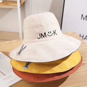 Wholesale Cotton Embroidery Reversible Bucket Hat