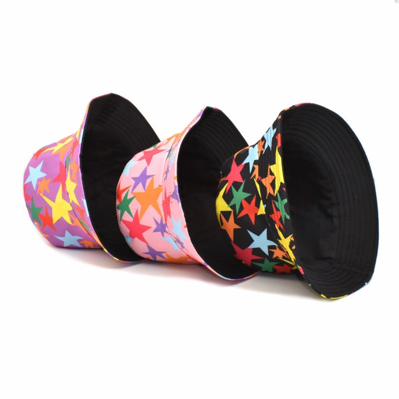 Wholesale Cotton Five-pointed Star Print Bucket Hat
