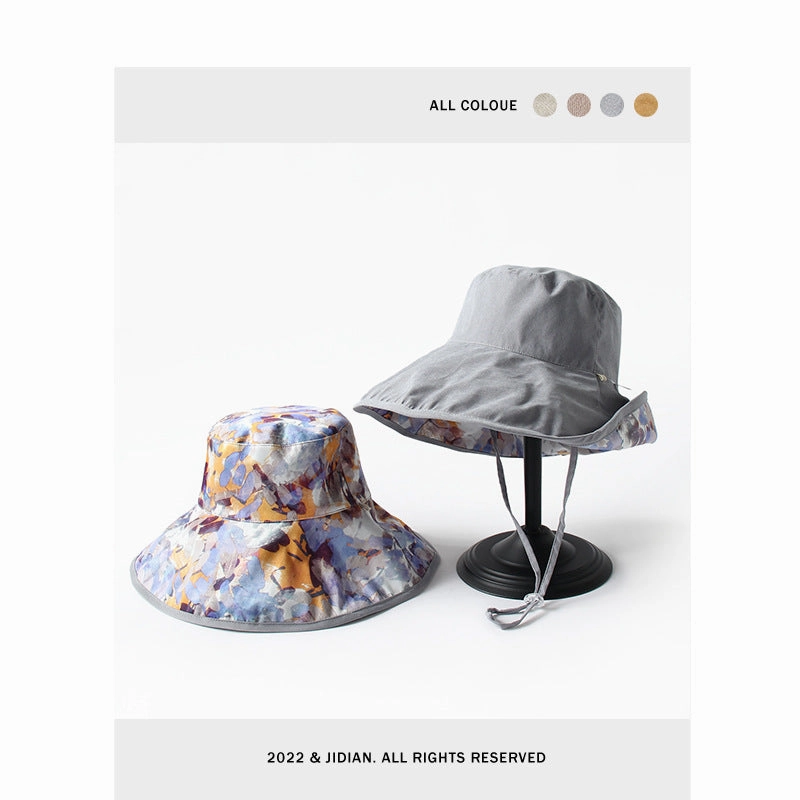 Wholesale Cotton Flower Reversible Bucket Hat
