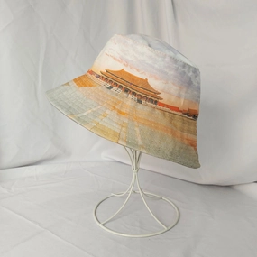 Wholesale Cotton Forbidden City Pattern Bucket Hat