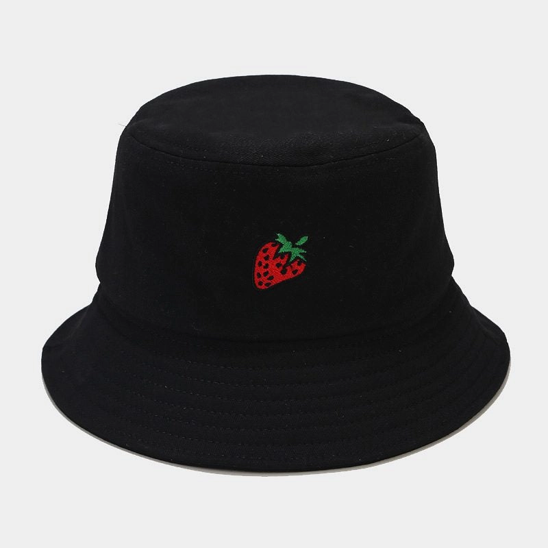 Wholesale Cotton Fruit Pattern Embroidery Bucket Hat