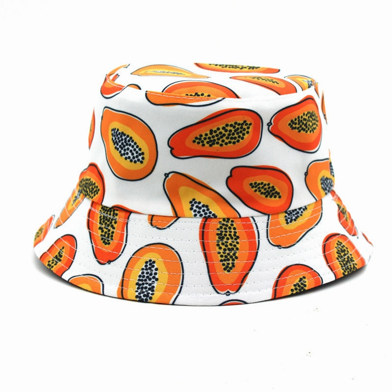 Wholesale Cotton Fruit Pattern Printing Fisherman Hat
