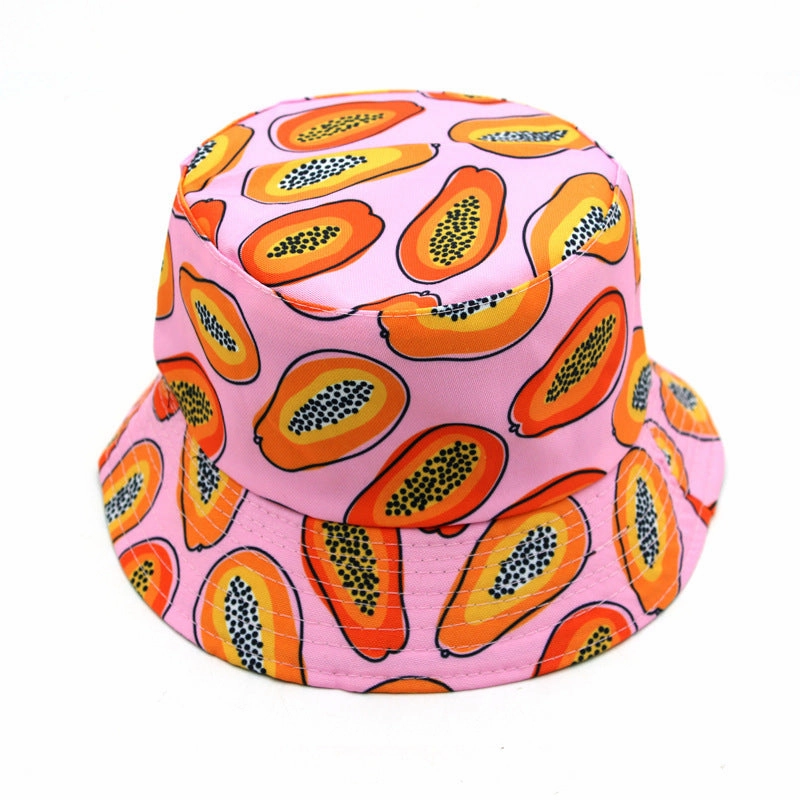 Wholesale Cotton Fruit Pattern Printing Fisherman Hat
