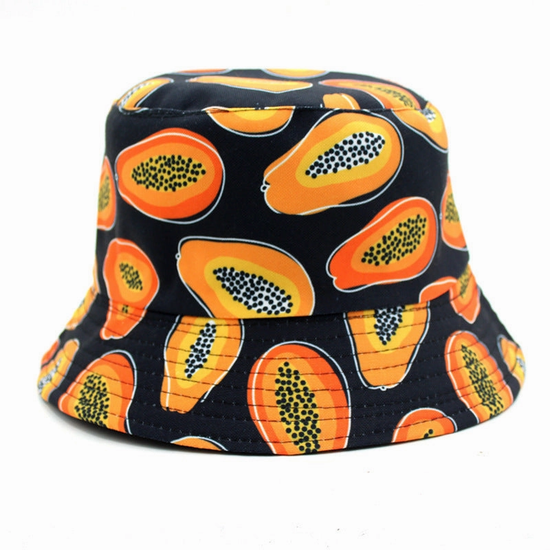 Wholesale Cotton Fruit Pattern Printing Fisherman Hat