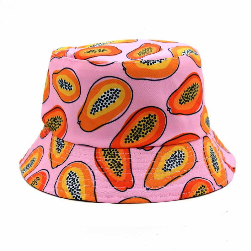 Wholesale Cotton Fruit Pattern Printing Fisherman Hat