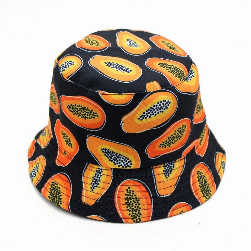 Wholesale Cotton Fruit Pattern Printing Fisherman Hat