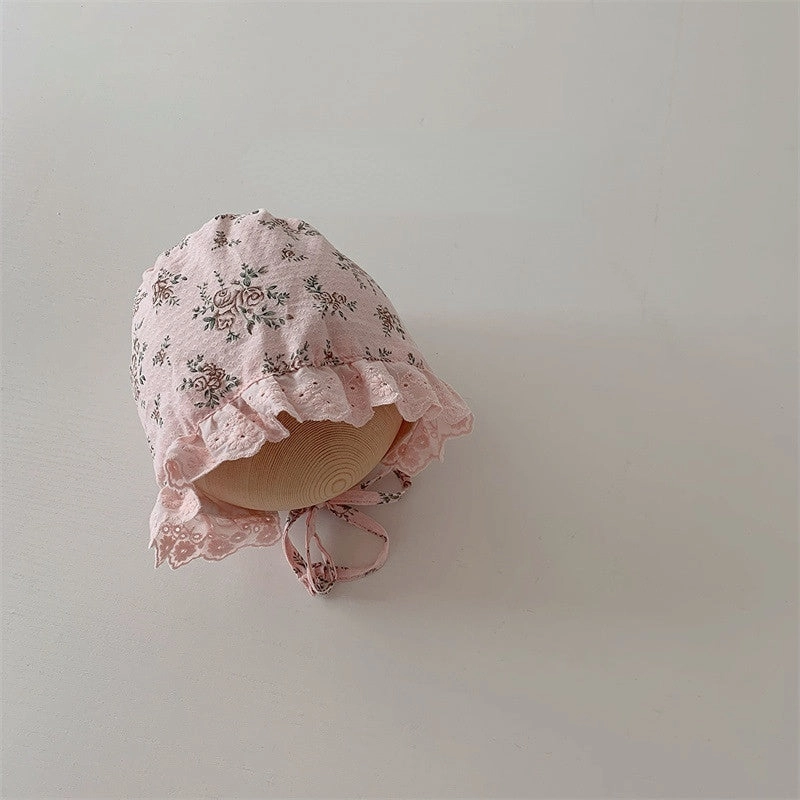 Wholesale Cotton Girls Princess Lace Floral Hat