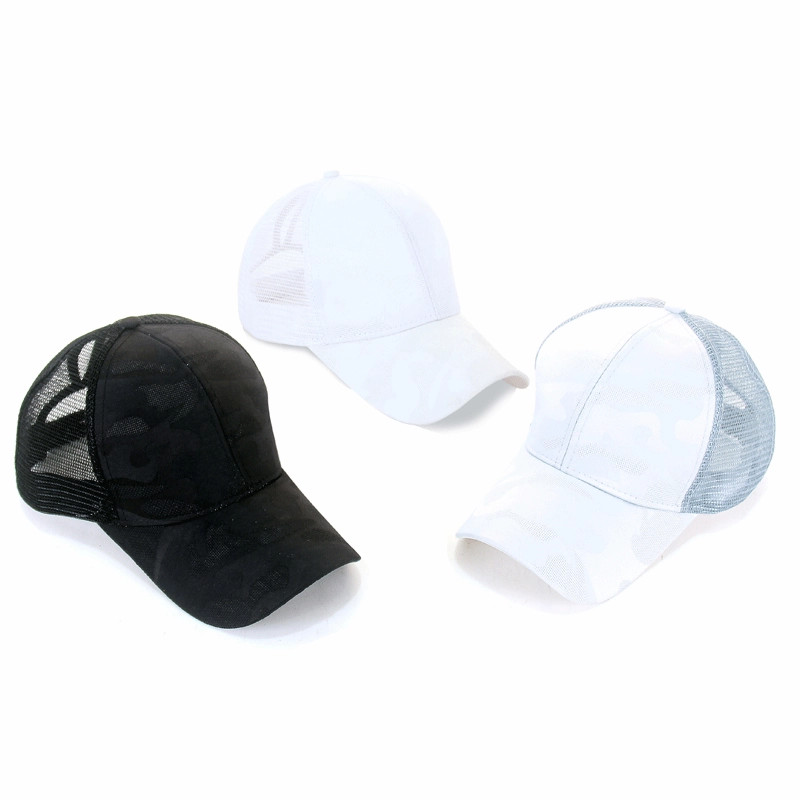 Wholesale Cotton Grid Camouflage Solid Color Baseball Cap