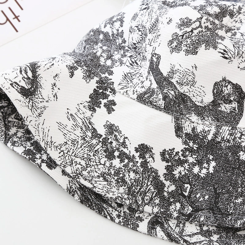 Wholesale Cotton Ink Tie-dye Pattern Bucket Hat