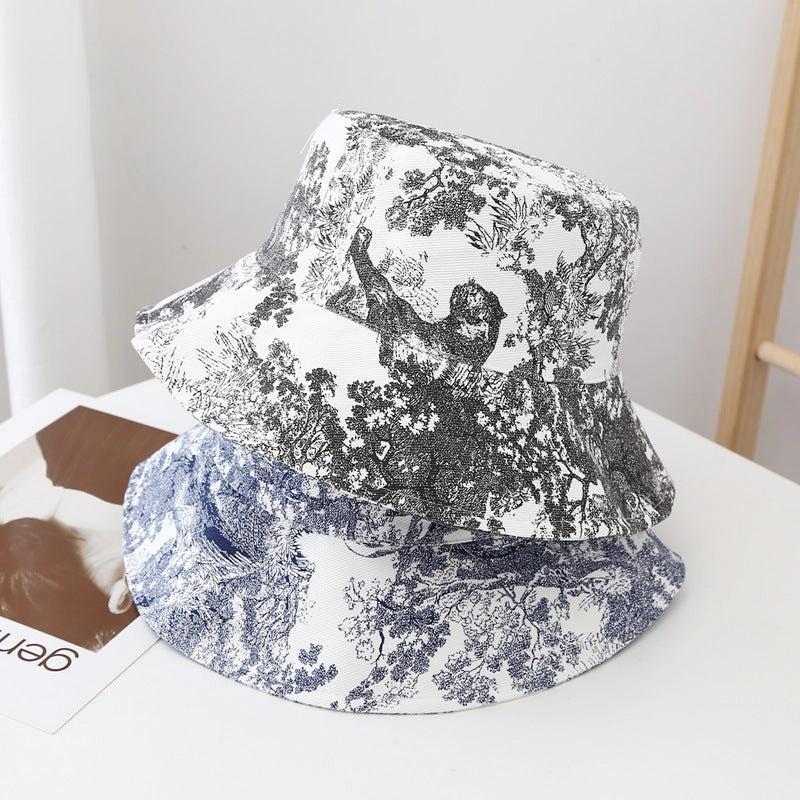 Wholesale Cotton Ink Tie-dye Pattern Bucket Hat