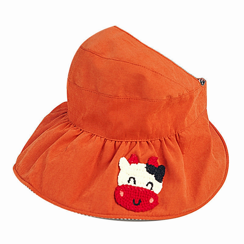 Wholesale Cotton Kids Cartoon Empty Bucket Hat
