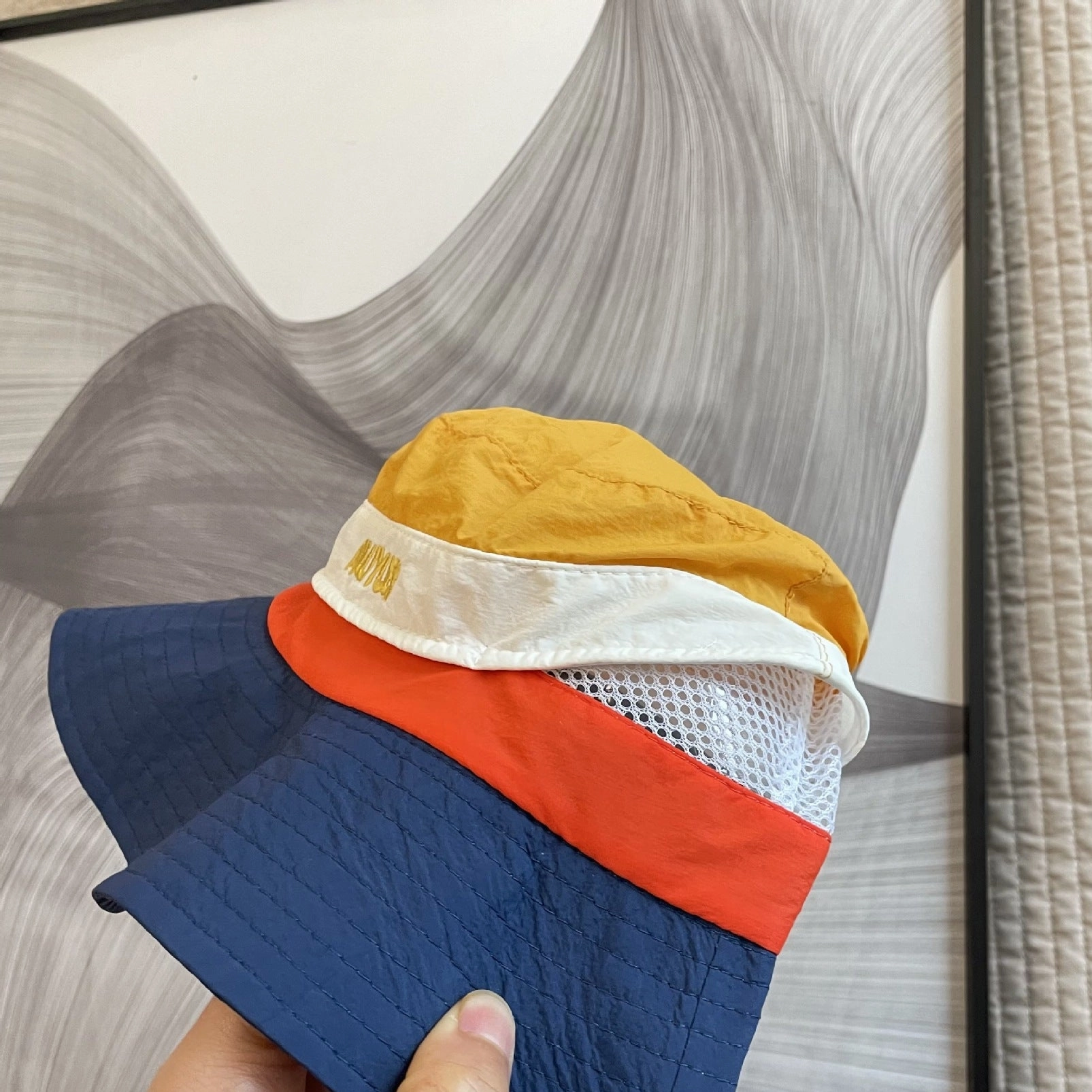 Wholesale Cotton Kids Colorblock Bucket Hat