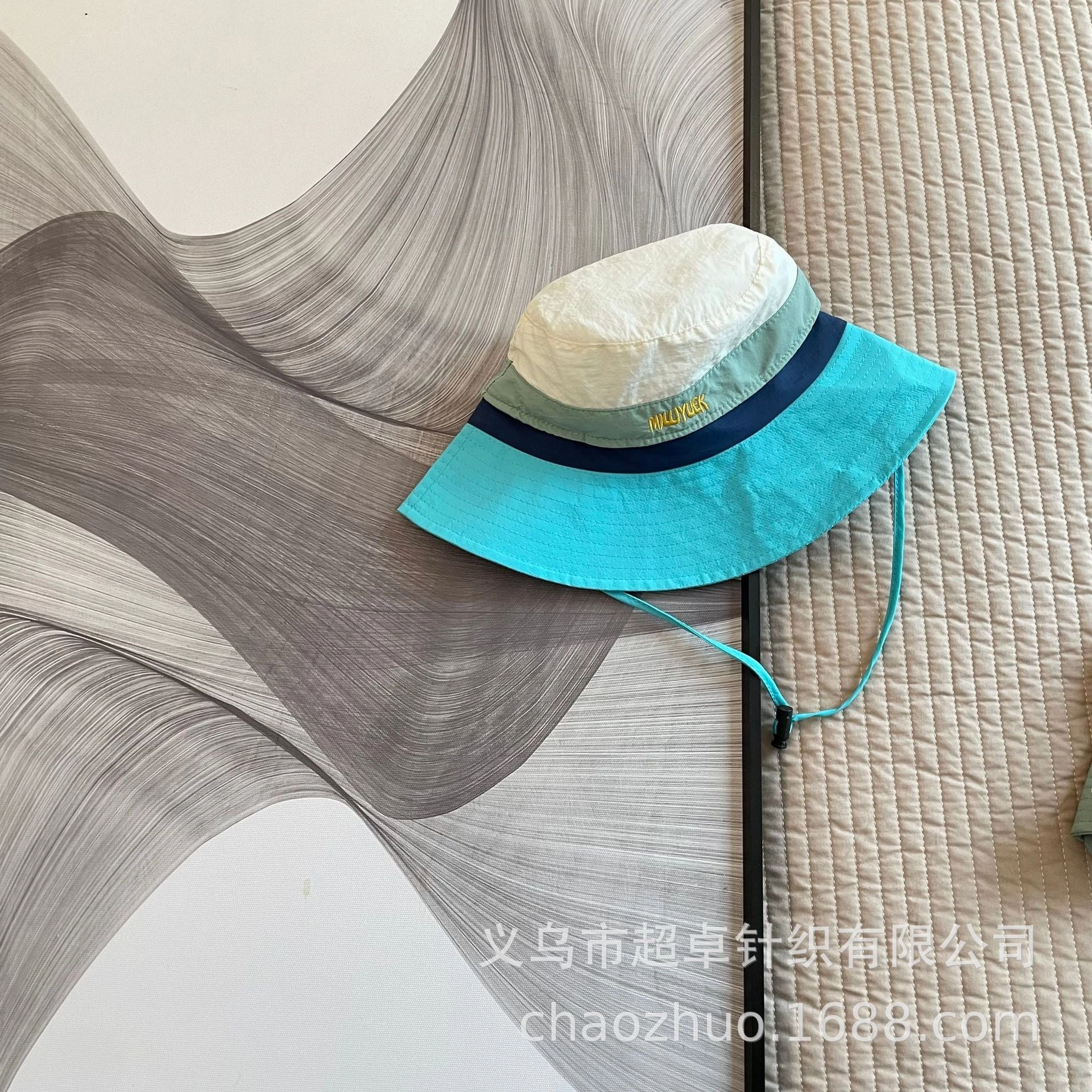 Wholesale Cotton Kids Colorblock Bucket Hat