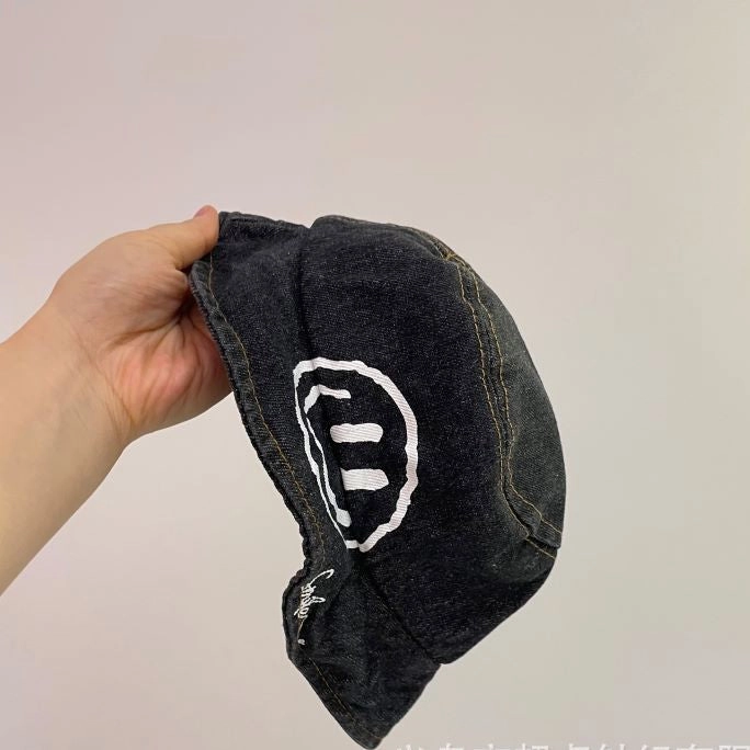 Wholesale Cotton Kids Colorful Smiley Bucket Hat